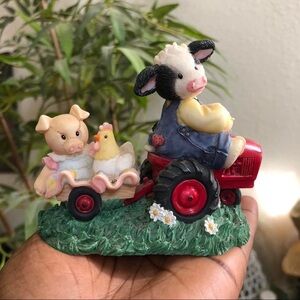 Mary's Moo Moos Friends Will Never Steer You Wrong Cow On Tractor 1997 319376